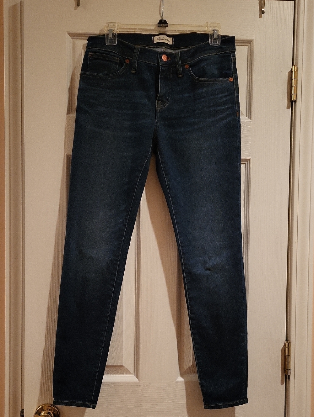 Madewell Slim High-Rise Skinny Jeans in Dark Indigo